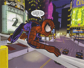 Spiderman in cell-shading Spiderman in cell-shading
