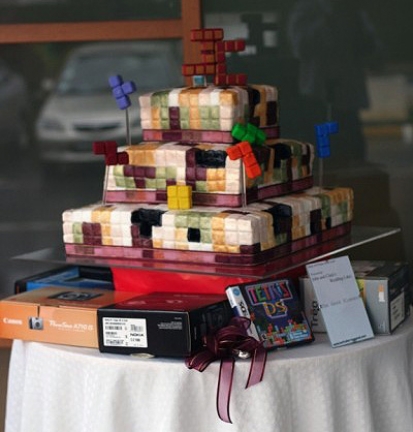 La torta di Tetris La torta di Tetris