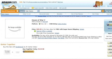 Gears of War 2 in preordine su Amazon!? Gears of War 2 in preordine su Amazon!?