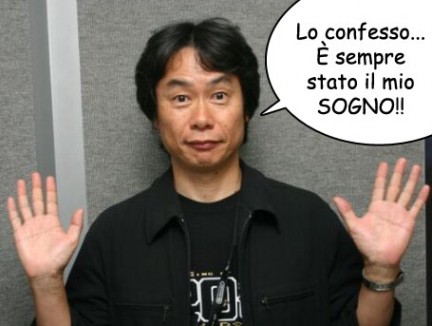 Miyamoto con Mario, Link e Donkey Kong Miyamoto con Mario, Link e Donkey Kong