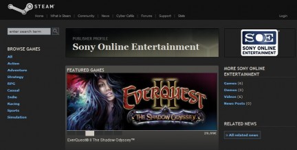Sony Online sbarca su Steam Sony Online sbarca su Steam
