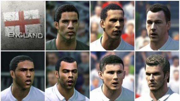 PES 2010: Konami mostra le facce dei giocatori dell'Inghilterra PES 2010: Konami mostra le facce dei giocatori dell'Inghilterra