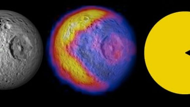 La Nasa scopre Pac-Man su una luna di Saturno! La Nasa scopre Pac-Man su una luna di Saturno!