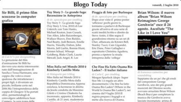 Blogo Today - applicazione iPad