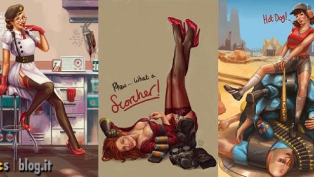 Team Fortress 2: le classi personaggio rivisitate in chiave Pin-up Team Fortress 2: le classi personaggio rivisitate in chiave Pin-up