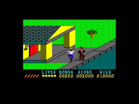 [AMSTRAD CPC] Paperboy - Gameplay Run-through (Part 1 of 2)
