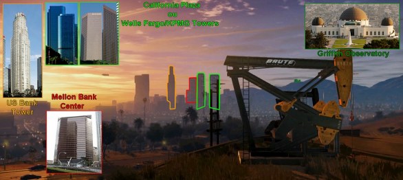 Grand Theft Auto V: le analogie architettoniche tra Los Santos e Los Angeles in una serie di immagini esplicative