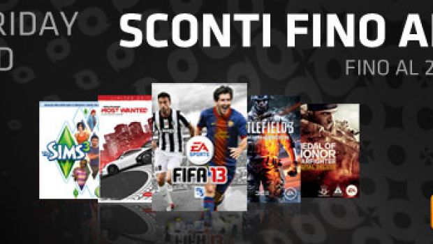 Origin: sconti generalizzati per il Black Friday