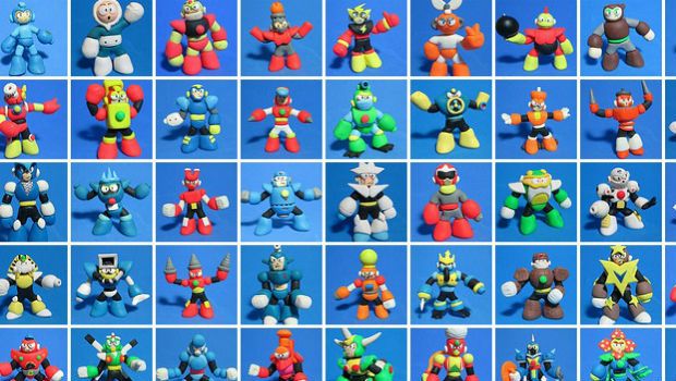 Un appassionato di Mega Man ricrea con l'argilla tutti i robot mai visti nella serie Un appassionato di Mega Man ricrea con l'argilla tutti i robot mai visti nella serie