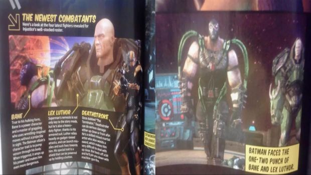 Injustice: Gods Among Us - una rivista conferma i personaggi Bane e Lex Luthor