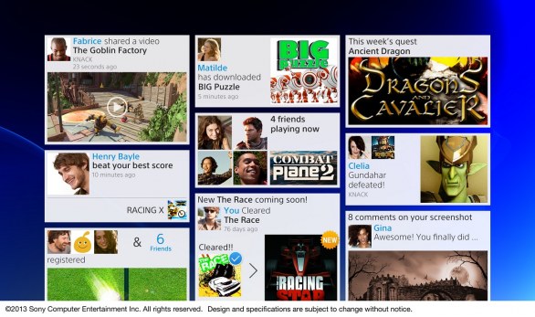 PlayStation 4: ecco le immagini dell'interfaccia utente per console e mobile