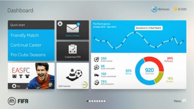 FIFA: i menu di gioco rivisti da un designer brasiliano