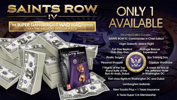Saints Row IV: ecco la Super Dangerous Wad Wad Edition da 1 milione di dollari Saints Row IV: ecco la Super Dangerous Wad Wad Edition da 1 milione di dollari