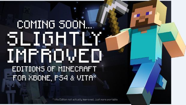 Minecraft: le versioni PlayStation 4, Xbox One e PS Vita escono ad agosto Minecraft: le versioni PlayStation 4, Xbox One e PS Vita escono ad agosto