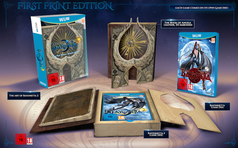 Bayonetta 2, nuove immagini e artwork dal Nintendo Direct: svelata la First Print Edition