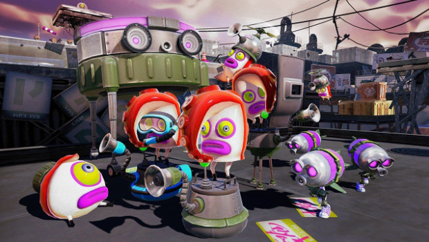 Splatoon: immagini e video sulle sfide multiplayer tra Calamari e Polpi Splatoon: immagini e video sulle sfide multiplayer tra Calamari e Polpi