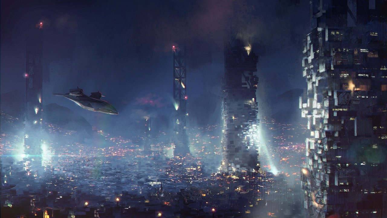 Deus Ex: Mankind Divided - Adam Jensen e le ambientazioni cyberpunk nei bozzetti di Frédéric Bennett
