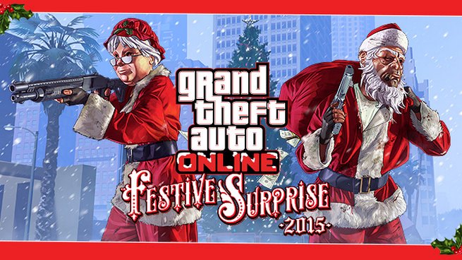 GTA Online: ecco tutte le novità dell'update Sorpresa Festiva 2015 GTA Online: ecco tutte le novità dell'update Sorpresa Festiva 2015