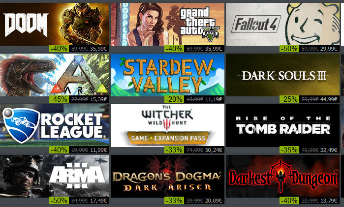 Si salvi chi può: al via i saldi estivi di Steam Si salvi chi può: al via i saldi estivi di Steam